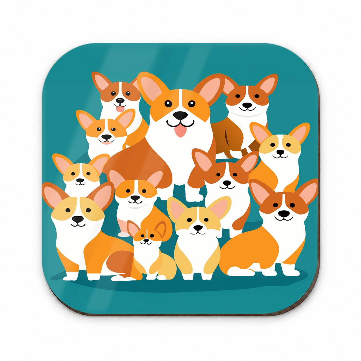 Corgis Dogs Oodles Fridge Magnet