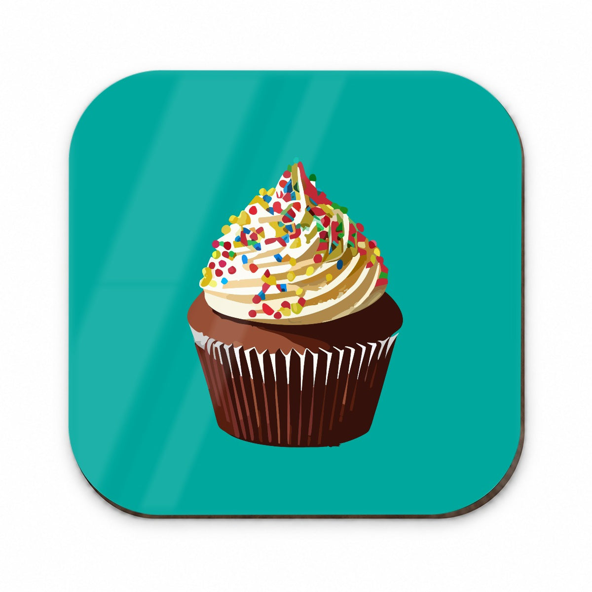Cupcake with Sprinkles Birthday Celebration Fridge Magnet