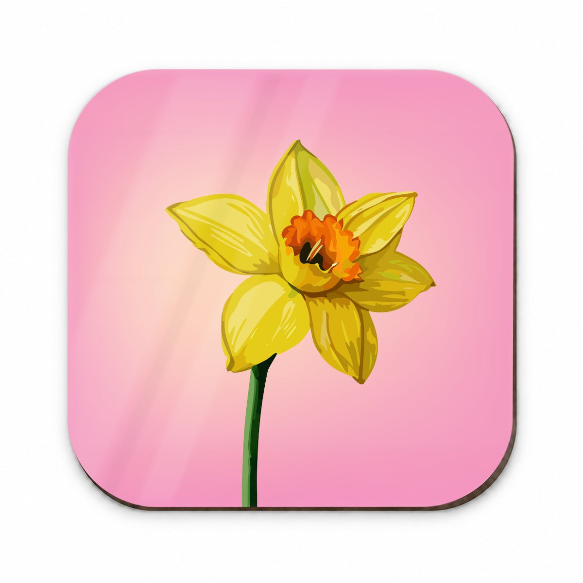 Daffodil Watercolor Yellow Fridge Magnet