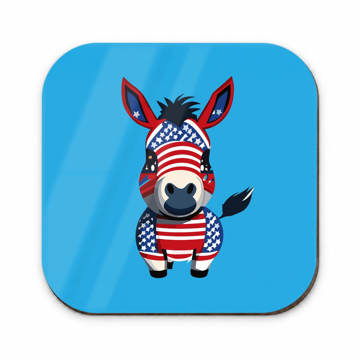 Democrat Donkey Patriotic Liberal Vote Cute Fridge Magnet