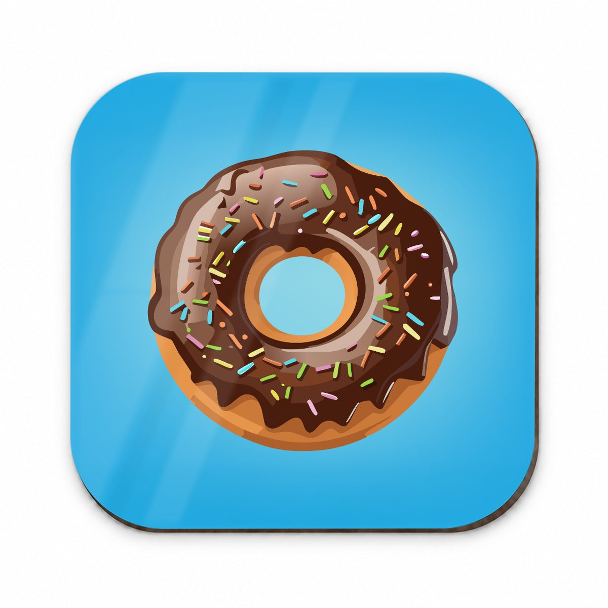 Donut Chocolate Sprinkles Fridge Magnet