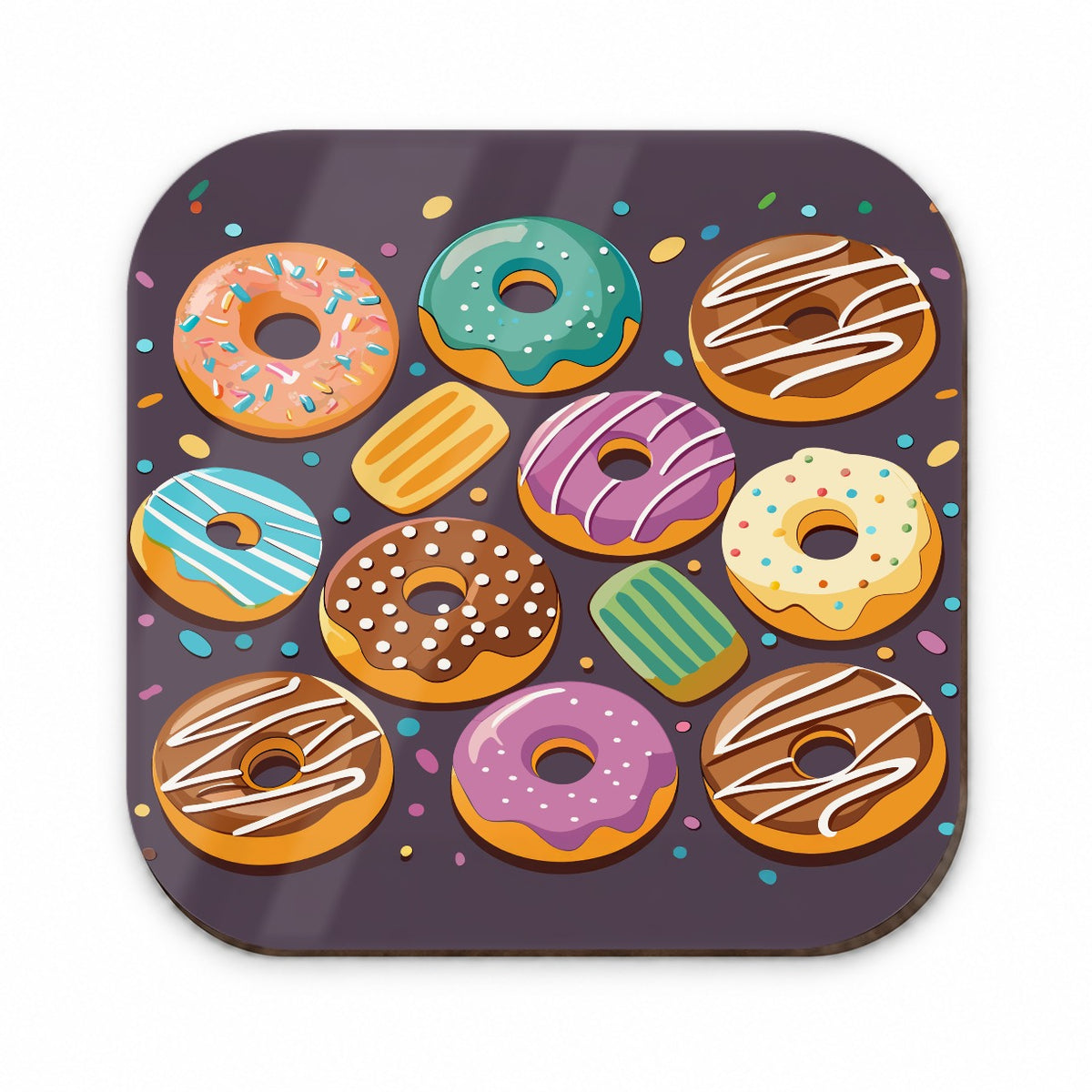 Donuts Scattered Fridge Magnet
