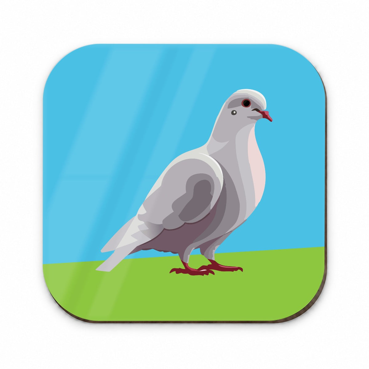 Dove Standing White Fridge Magnet