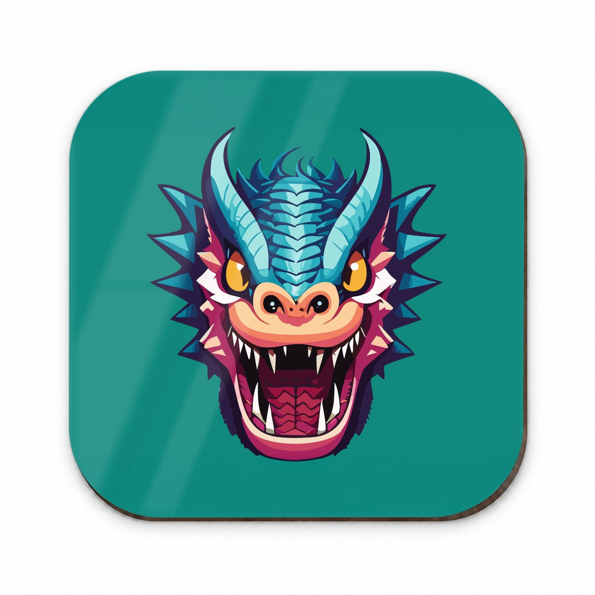 Dragon Face Angry Blue Fridge Magnet
