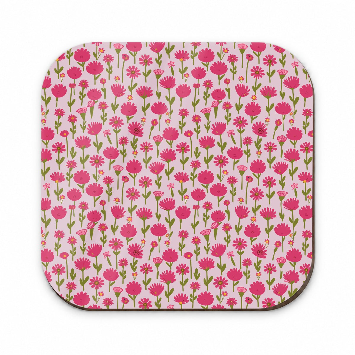 Flowers Pink Cute Pattern Fridge Magnet