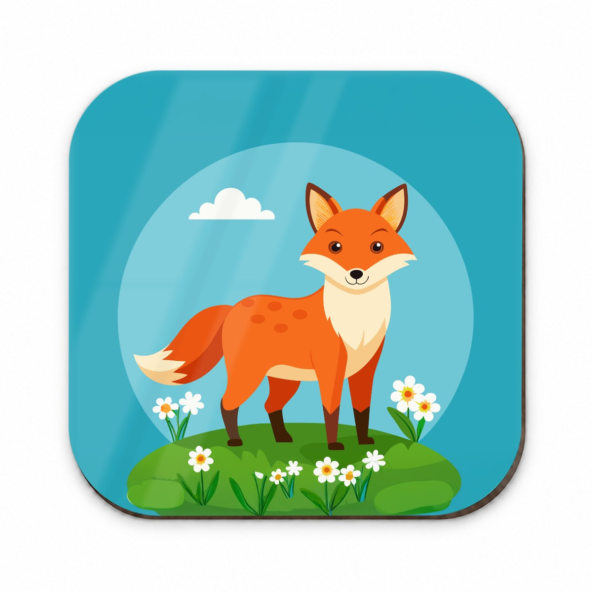Fox in Meadow Fridge Magnet