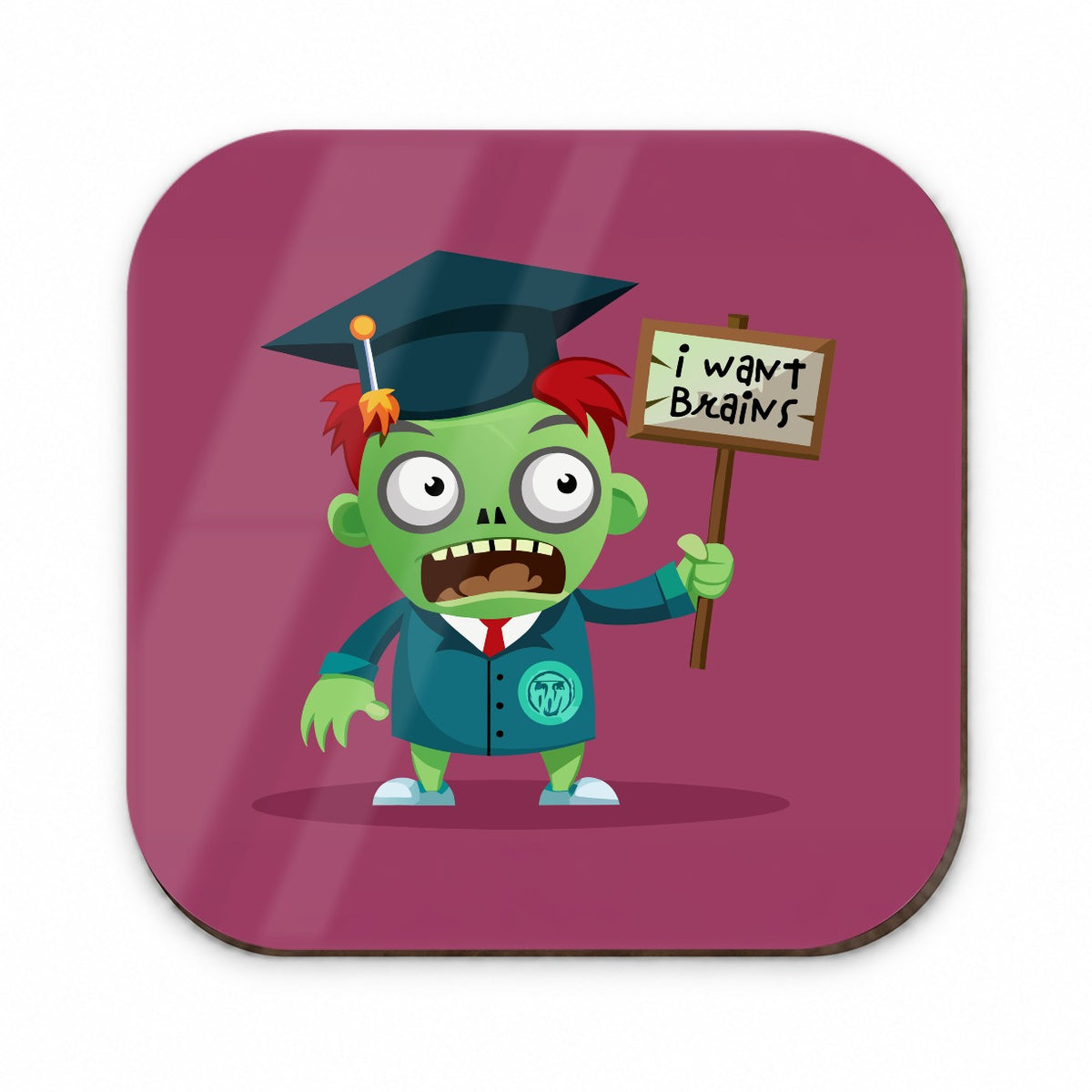 Graduate Zombie Graduation I Want Your Brains Fridge Magnet