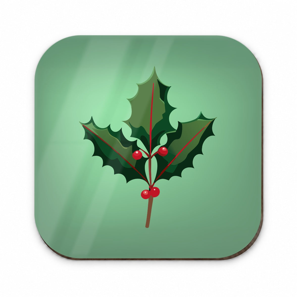 Holly Christmas Greenery Fridge Magnet