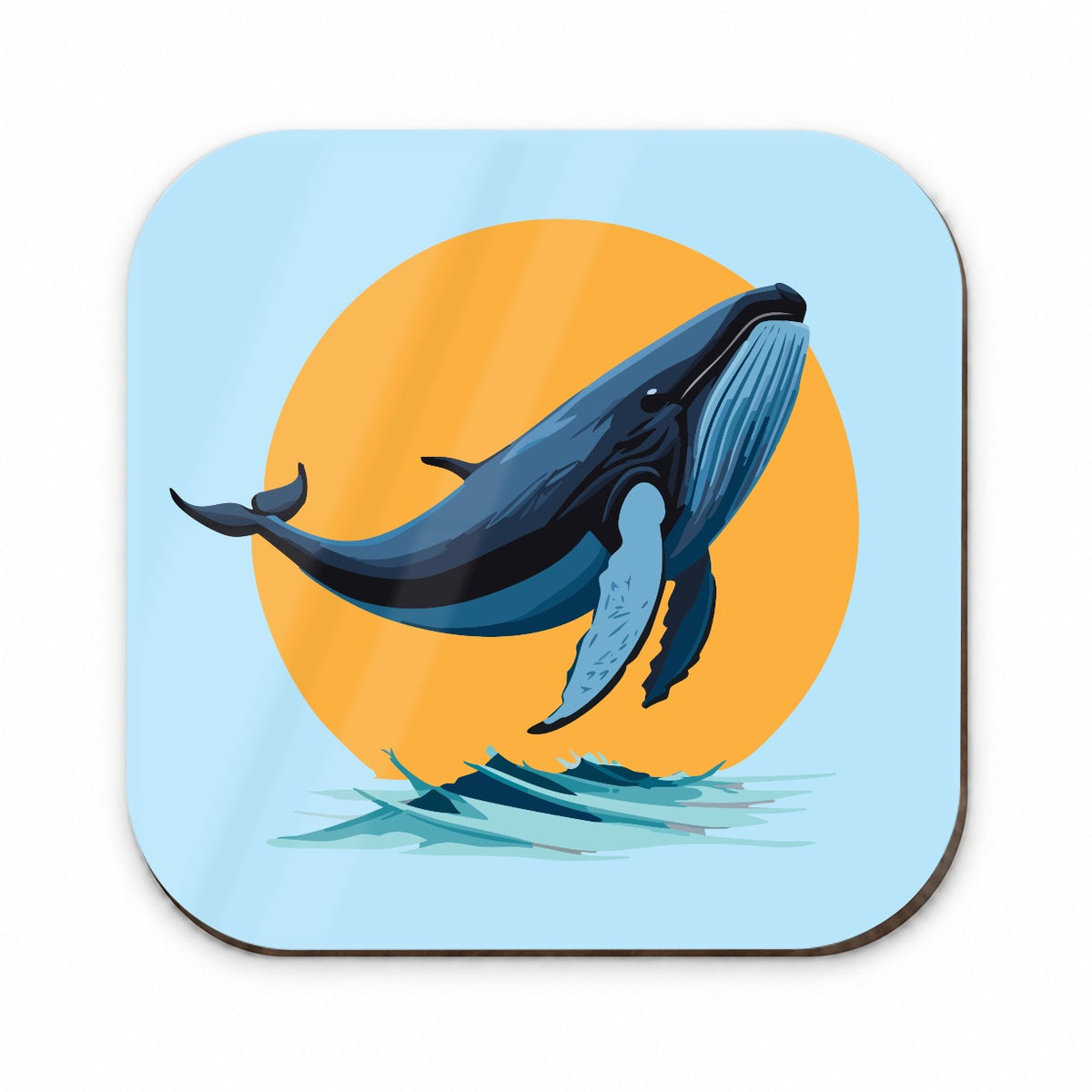 Humpback Whale Jumping Out of Water Fridge Magnet