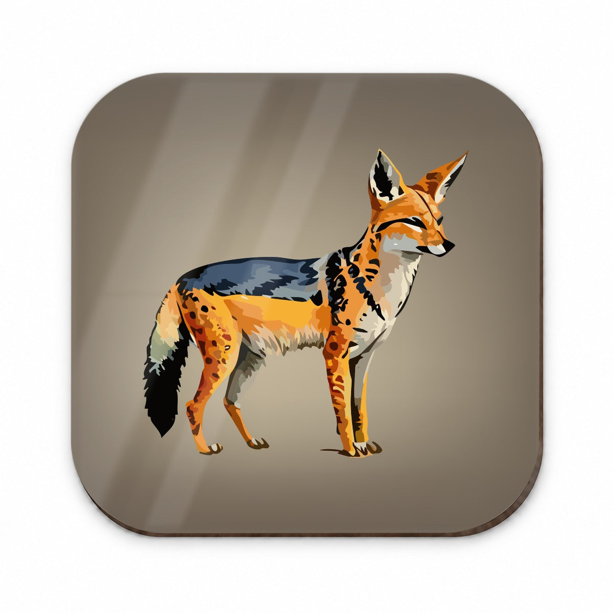 Jackal Watercolor Fridge Magnet