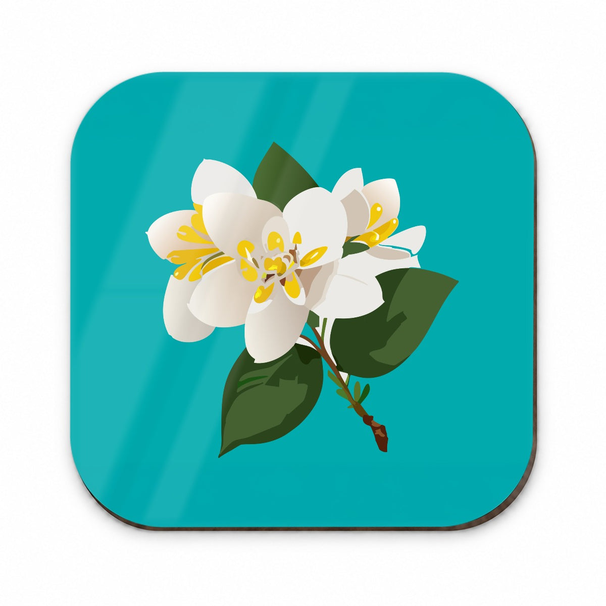 Jasmine White Flowers Fridge Magnet