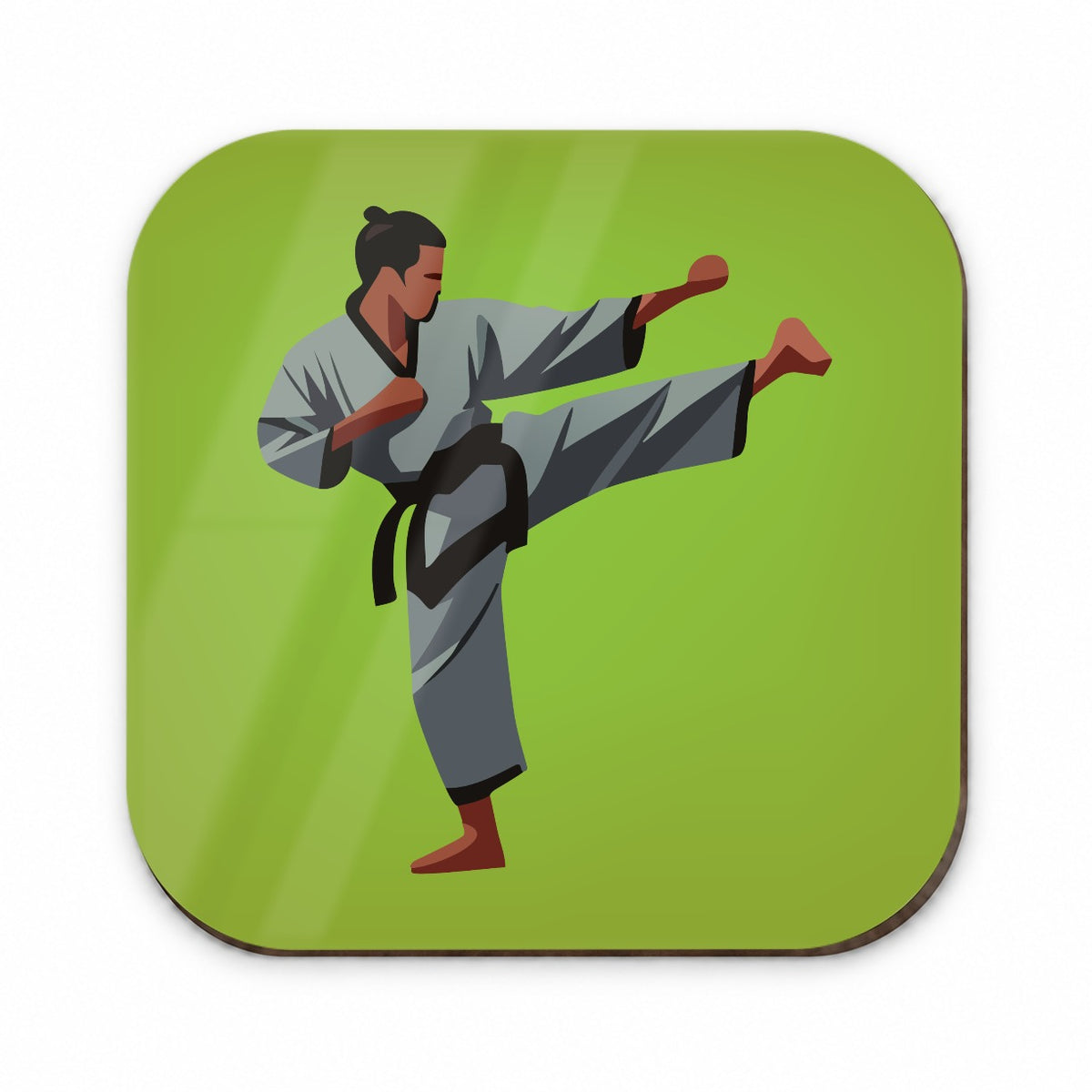 Karate Man Kick Fridge Magnet