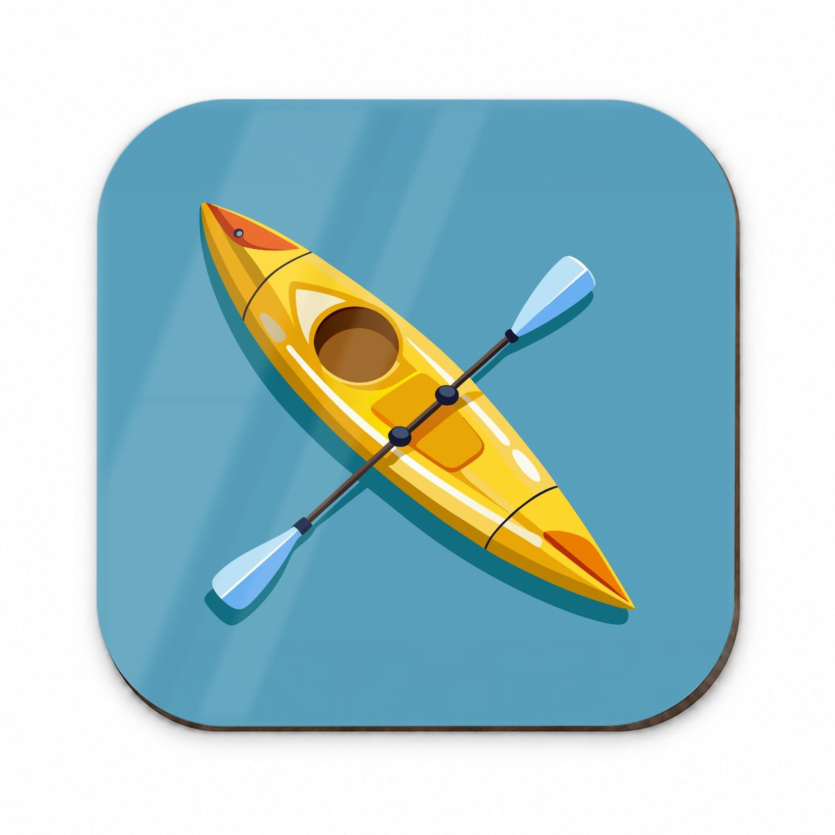 Kayak Kayaking Yellow Fridge Magnet