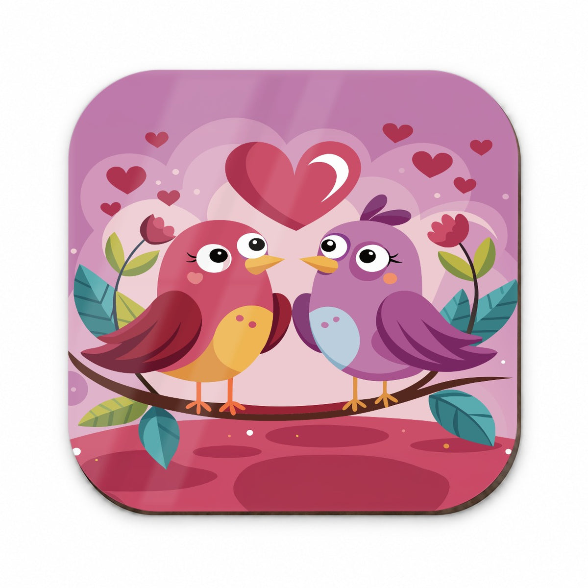 Love Birds Valentines Day Anniversary Wedding Fridge Magnet