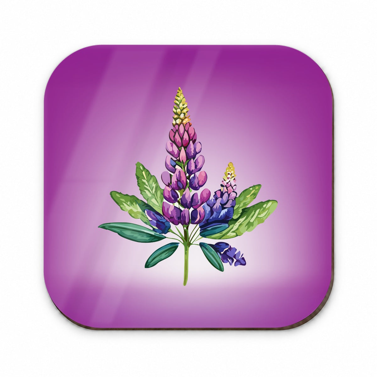 Lupine Plant Flower Watercolor Fridge Magnet