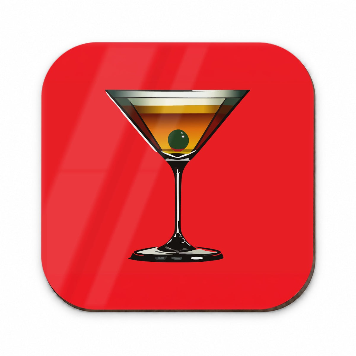 Martini with Olive Fridge Magnet