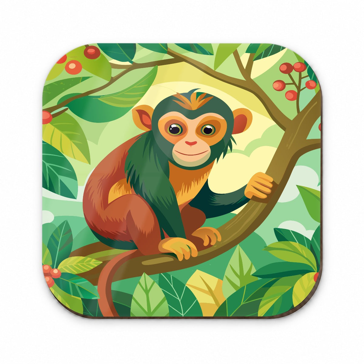 Monkey in Tree Fridge Magnet