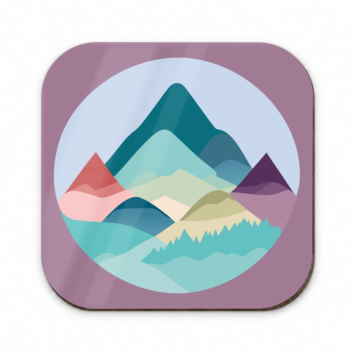 Mountains Pastel Fridge Magnet