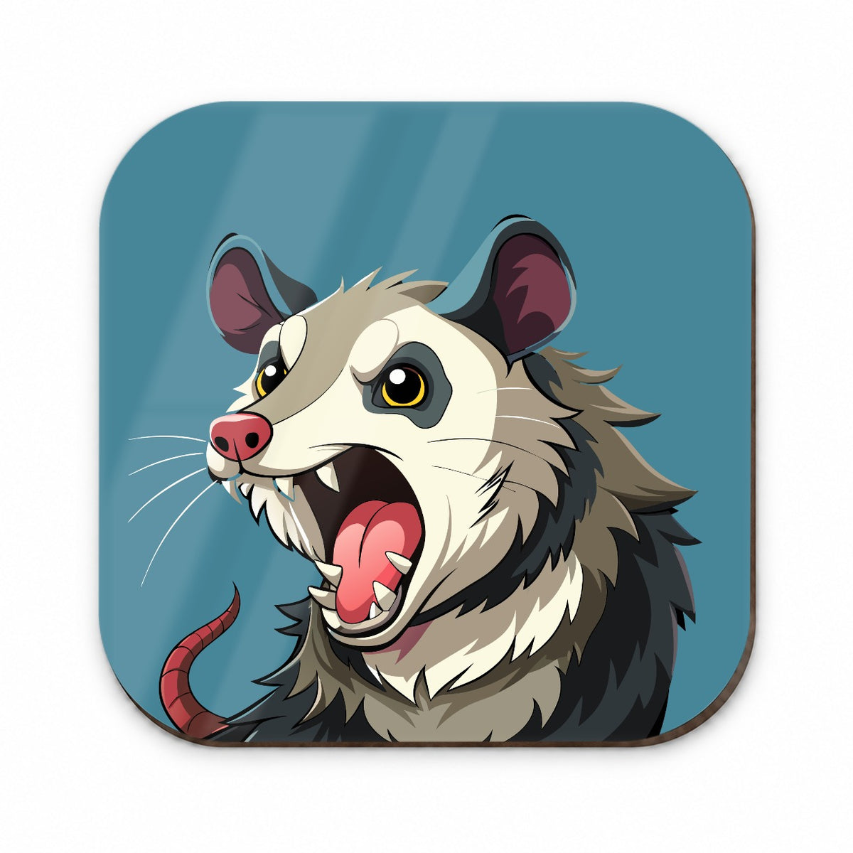 Opossum Screaming Funny Fridge Magnet