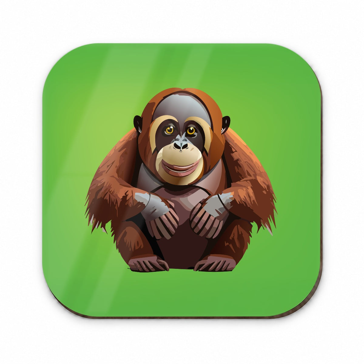 Orangutan Great Ape Sitting Fridge Magnet