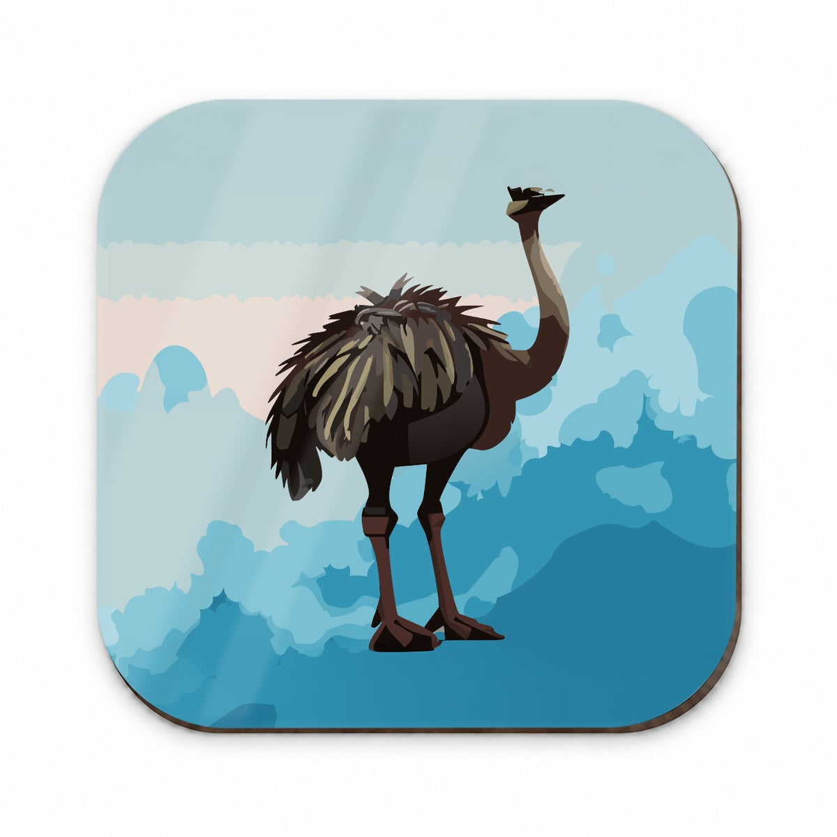 Ostrich Large Bird Standing Fridge Magnet