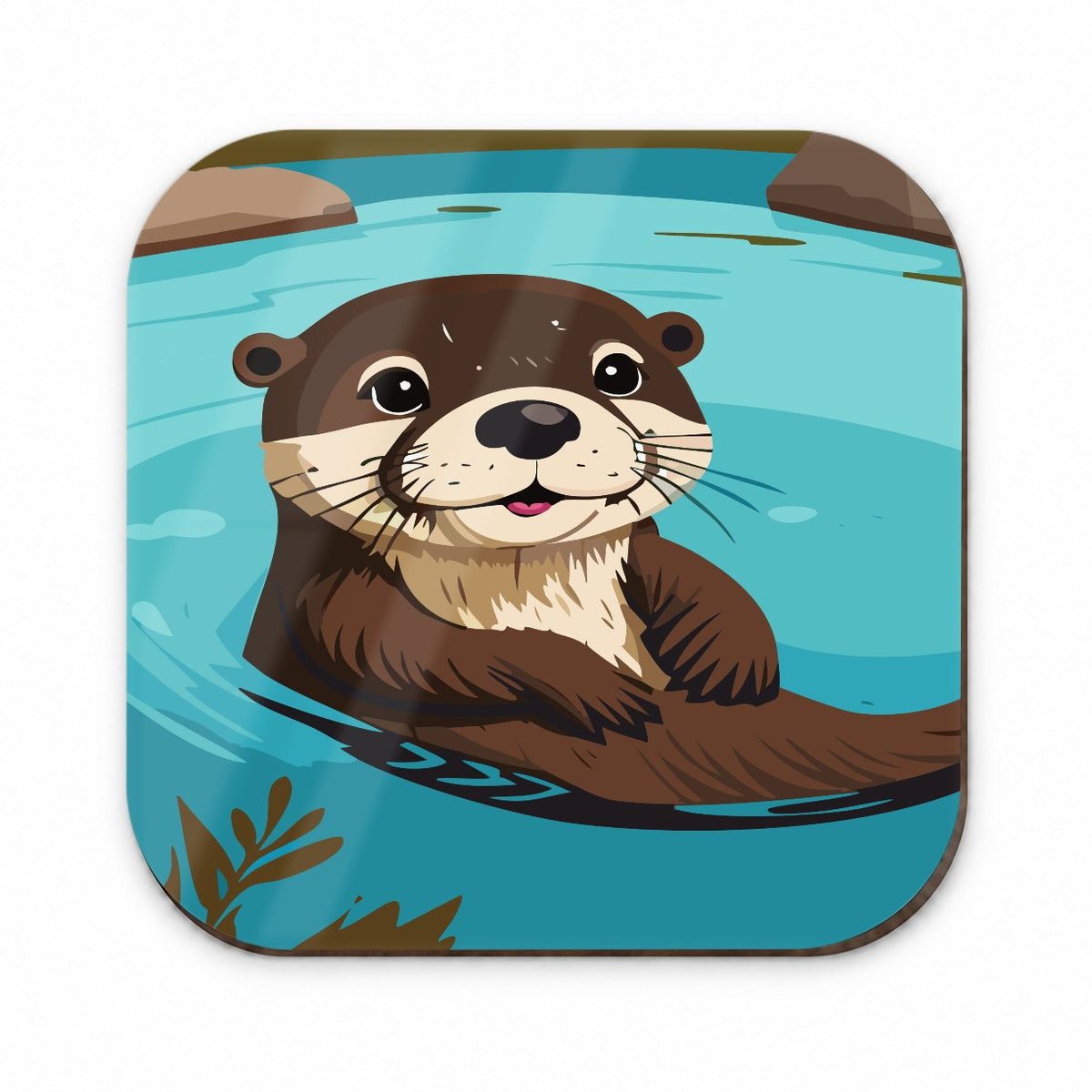 Otter Cute Swimming in Water Fridge Magnet