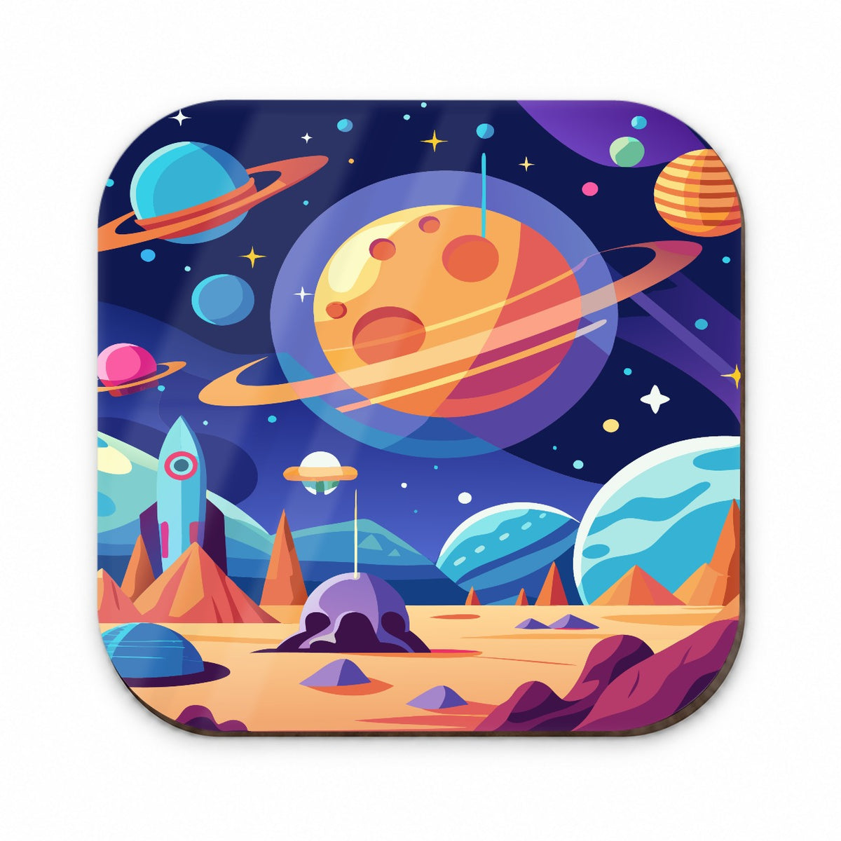 Outer Space Planets Fridge Magnet