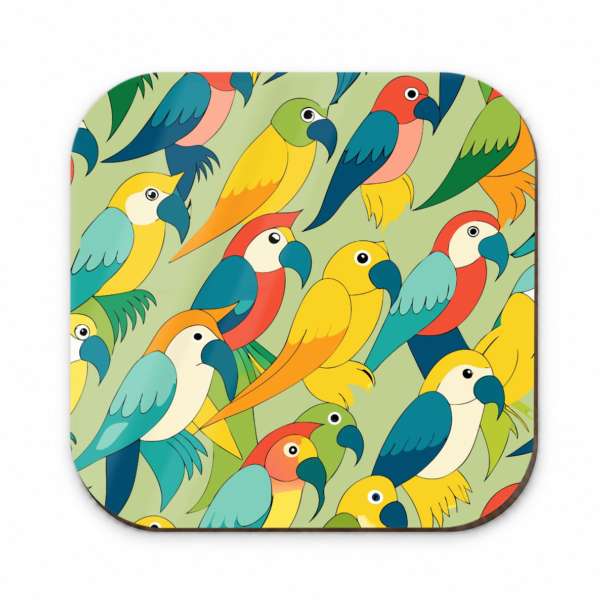 Parrots Pattern Fridge Magnet