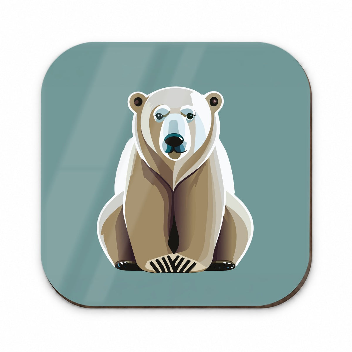Polar Bear Sitting Fridge Magnet