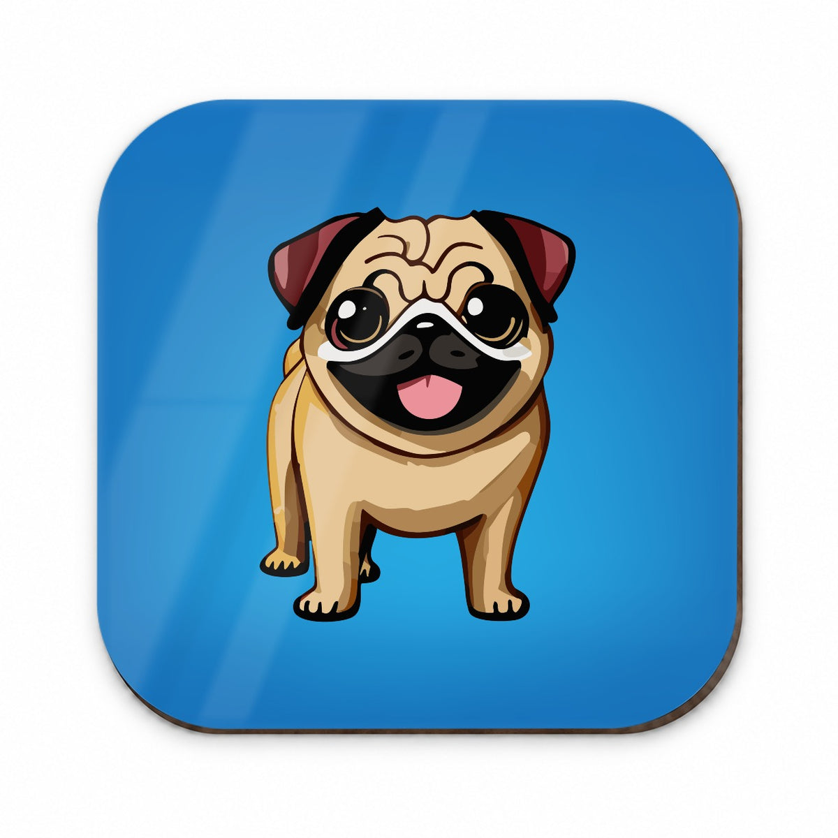 Pug Smiling Standing Fridge Magnet