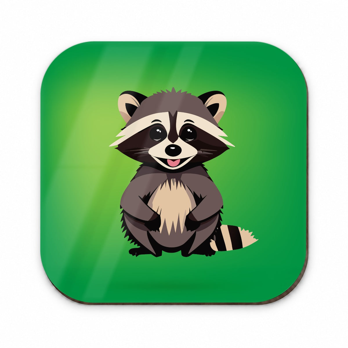 Raccoon Happy Fridge Magnet