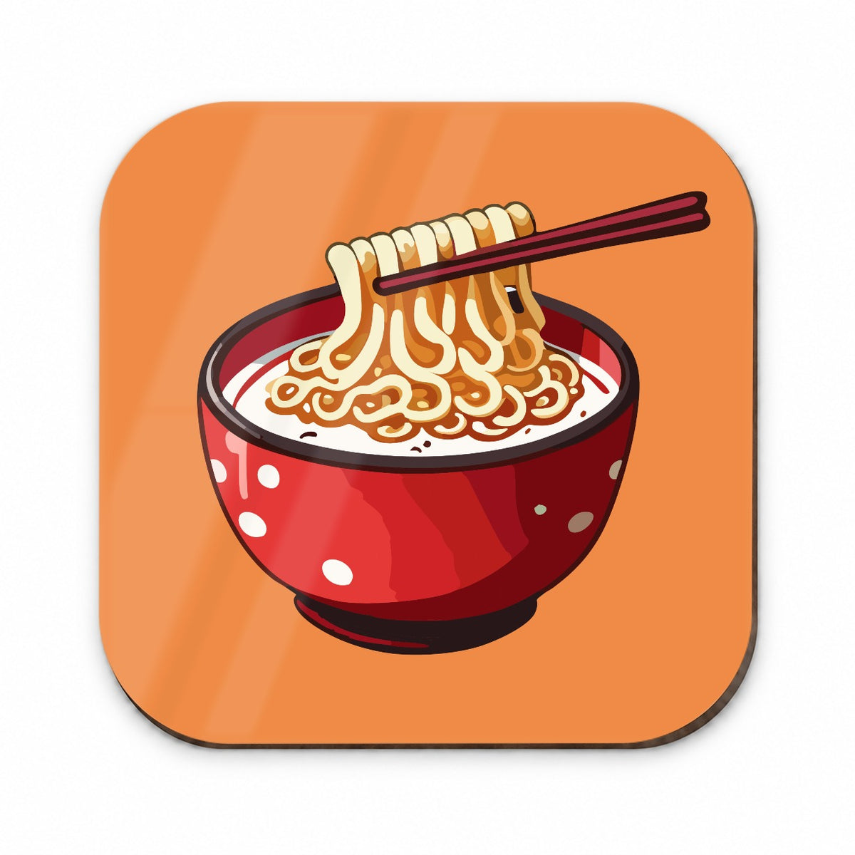 Ramen Red Bowl Chopsticks Food Fridge Magnet