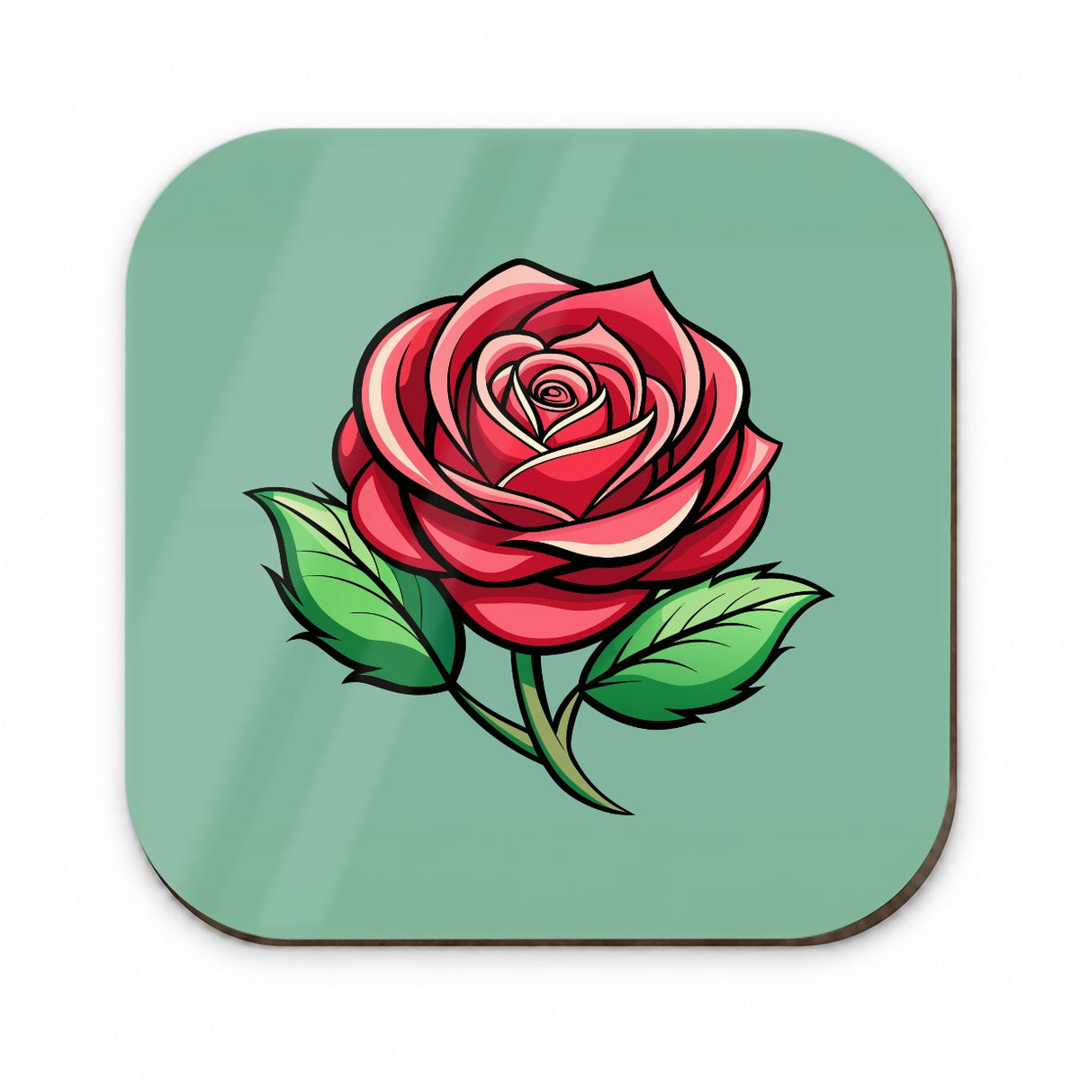 Rose Flower Bud Red Fridge Magnet
