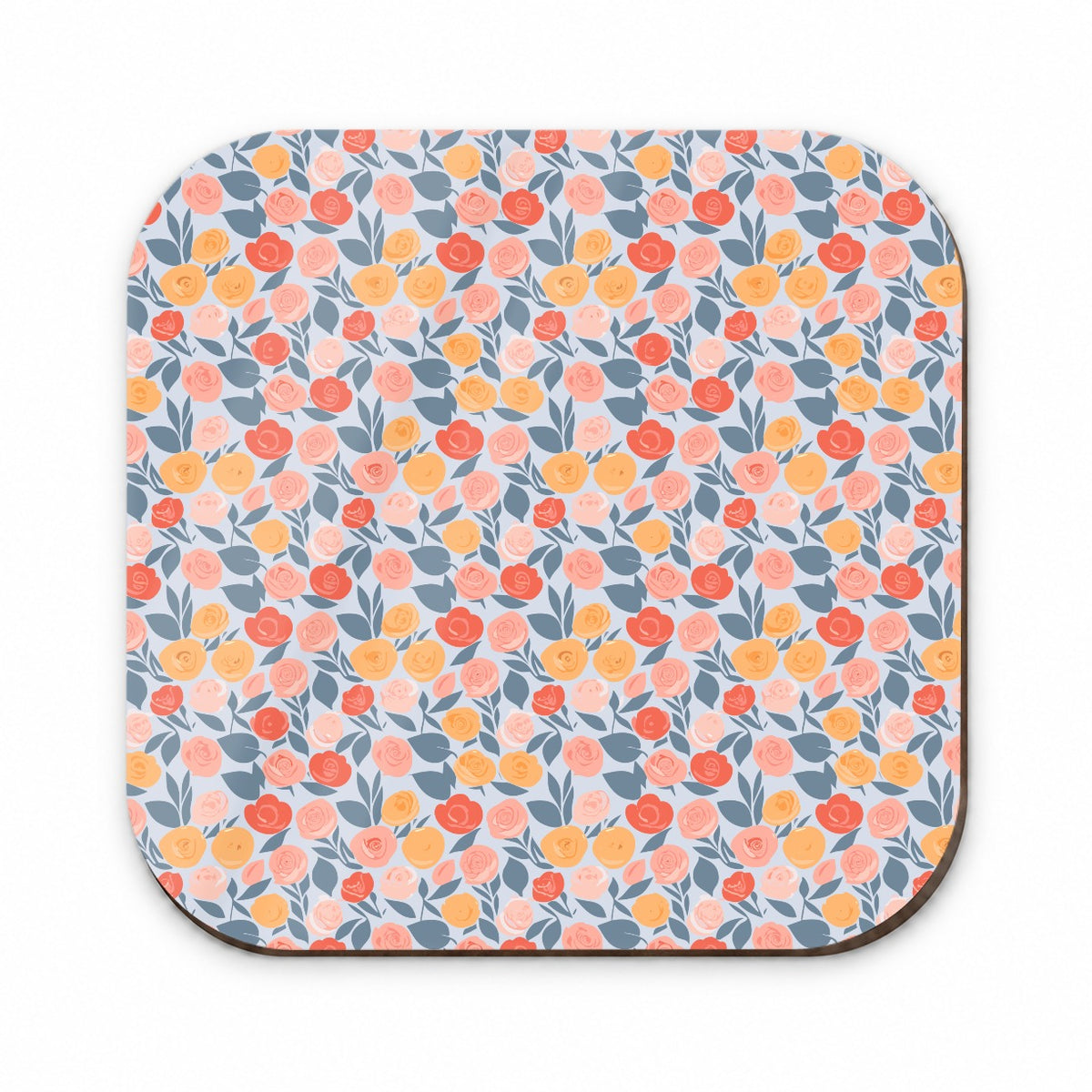 Roses Floral Flowers Muted Pattern Fridge Magnet