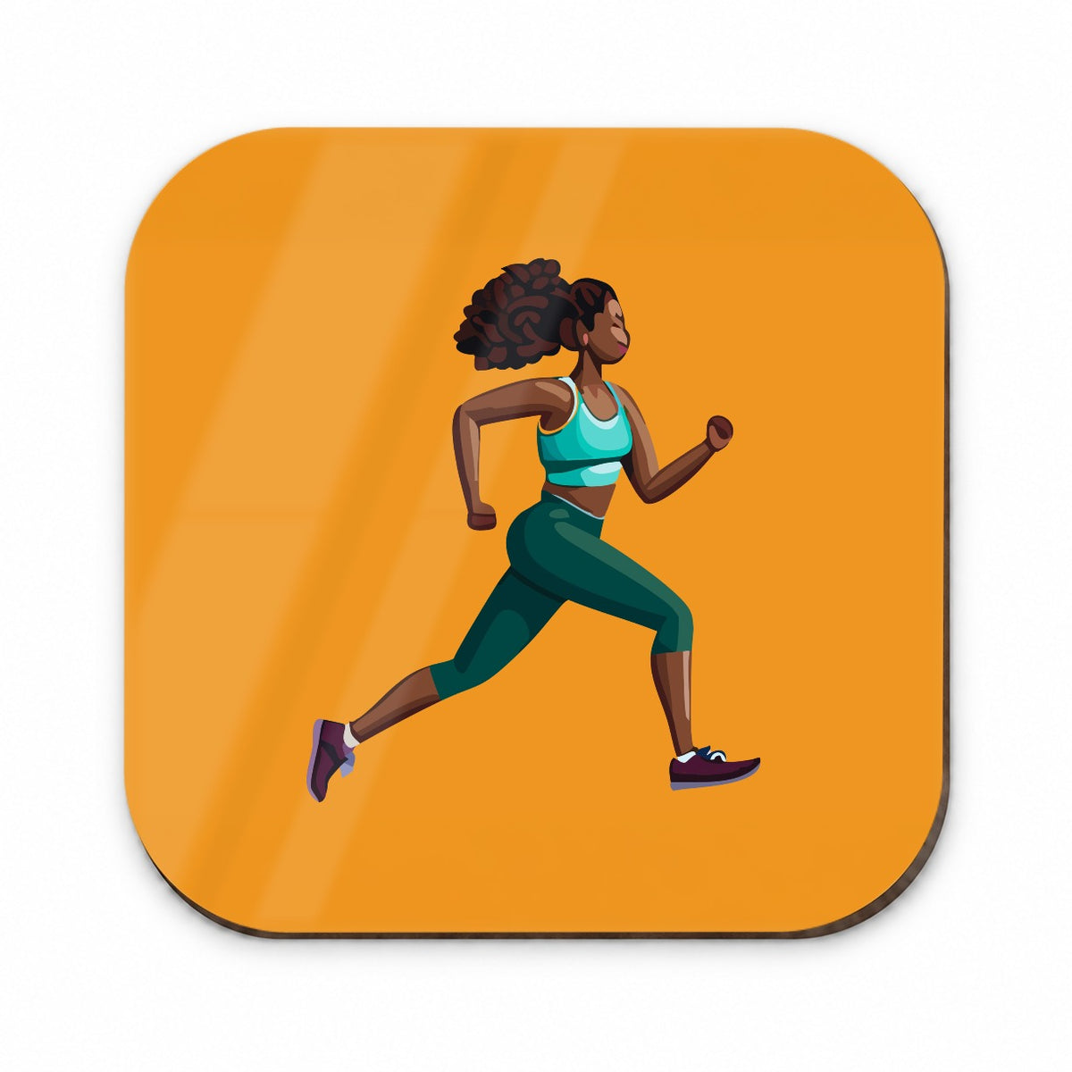 Running Jogging Woman Exercise Fridge Magnet