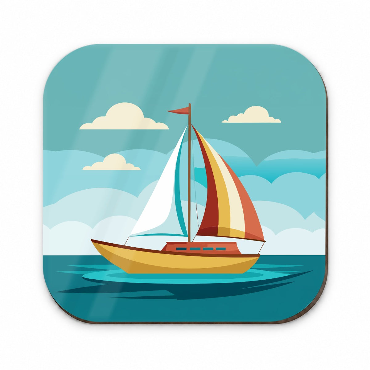 Sailboat Sailing Cute Fridge Magnet