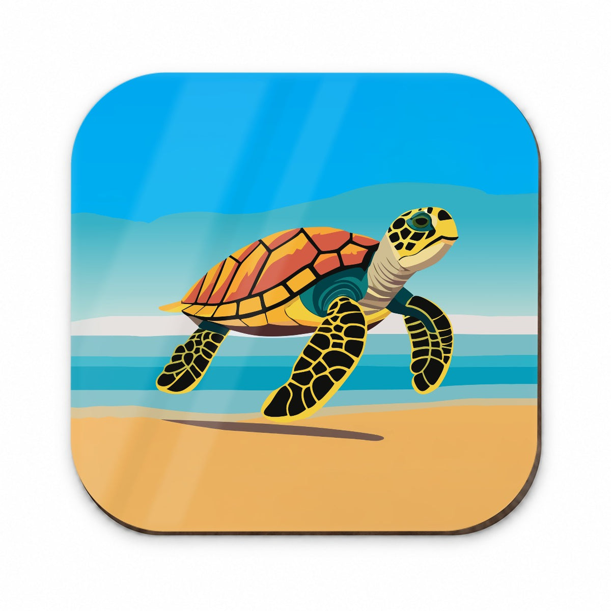 Sea Turtle Swimming Fridge Magnet