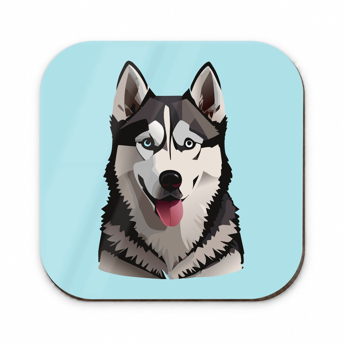 Siberian Husky Dog Tongue Out Fridge Magnet