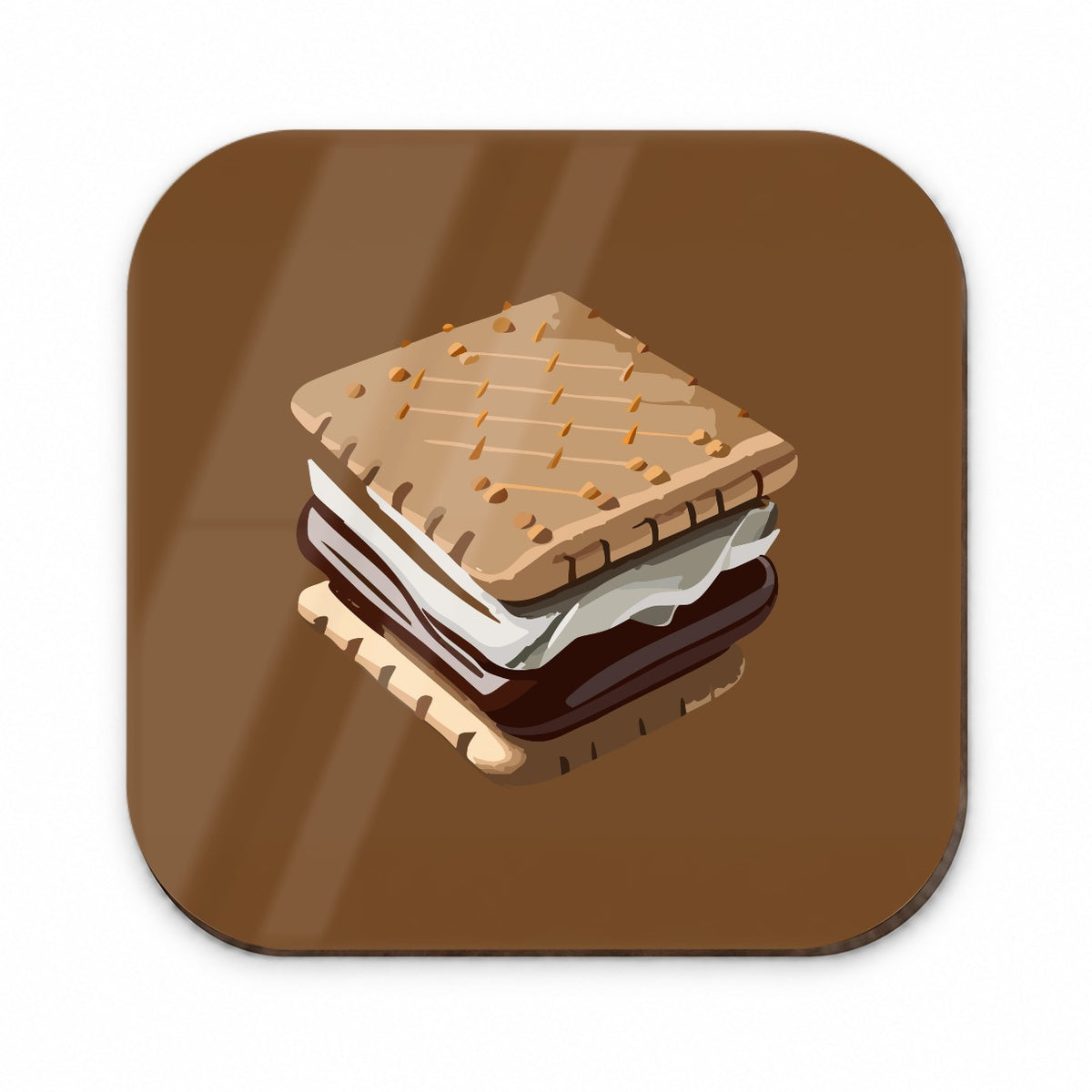 S'mores Marshmallow Camping Food Fridge Magnet