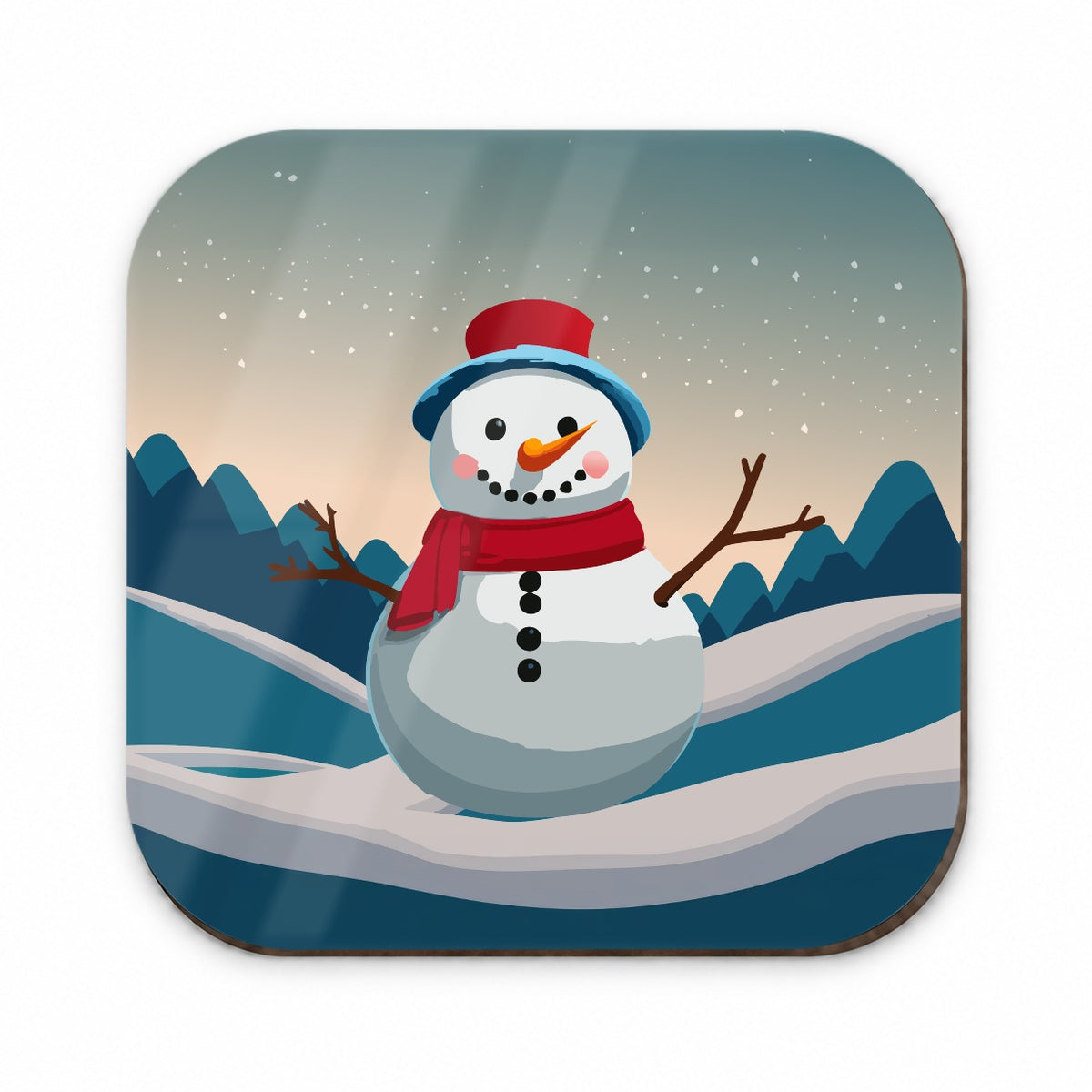 Snowman Happy Winter Christmas Fridge Magnet