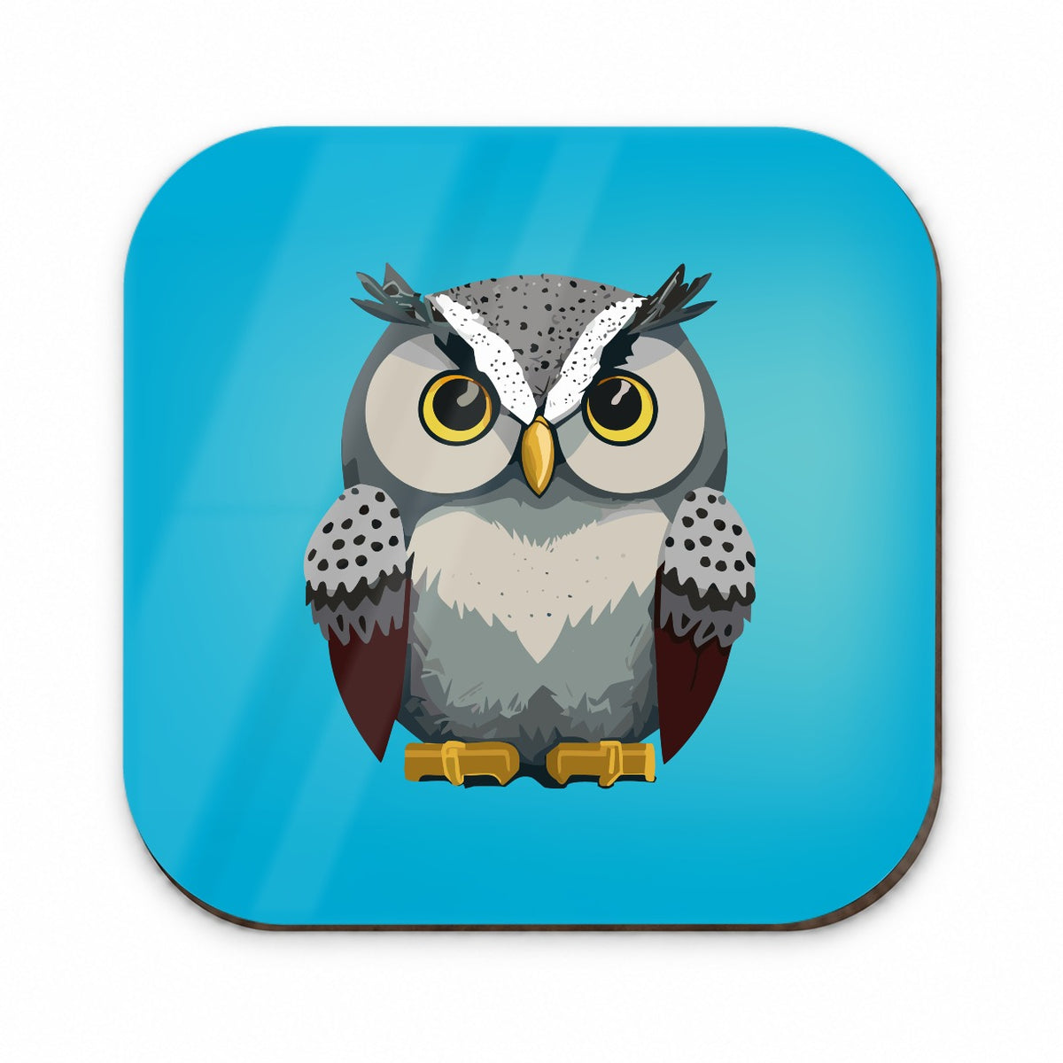 Snowy Owl Staring Fridge Magnet
