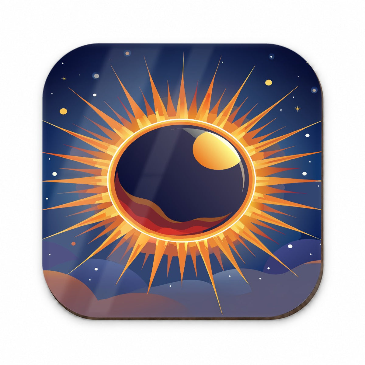 Solar Eclipse Sun Fridge Magnet