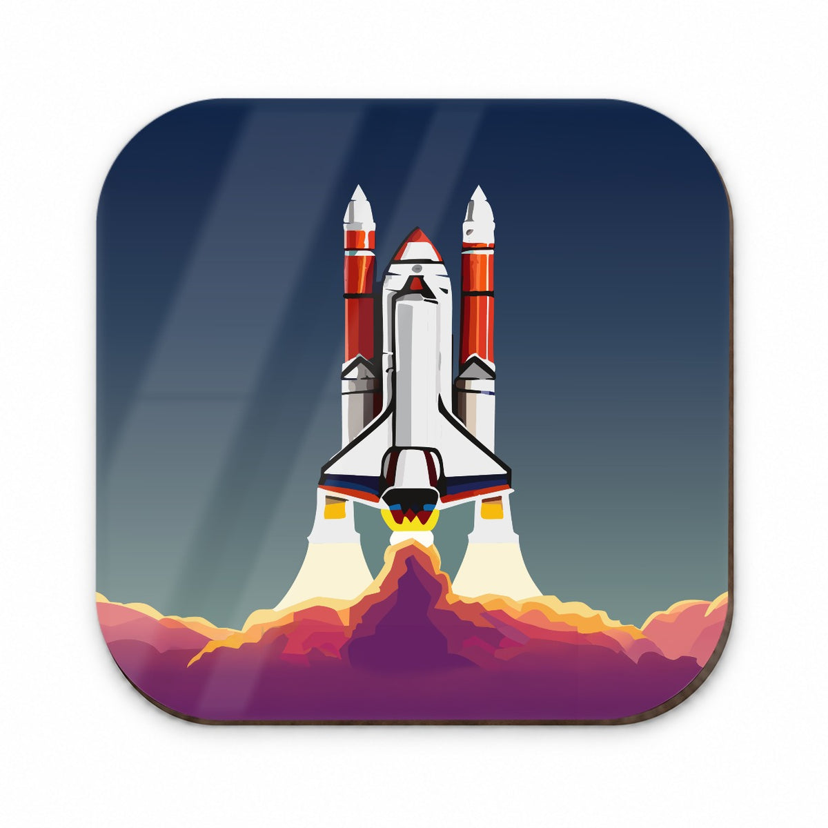 Space Shuttle Launch Blasting Off Fridge Magnet