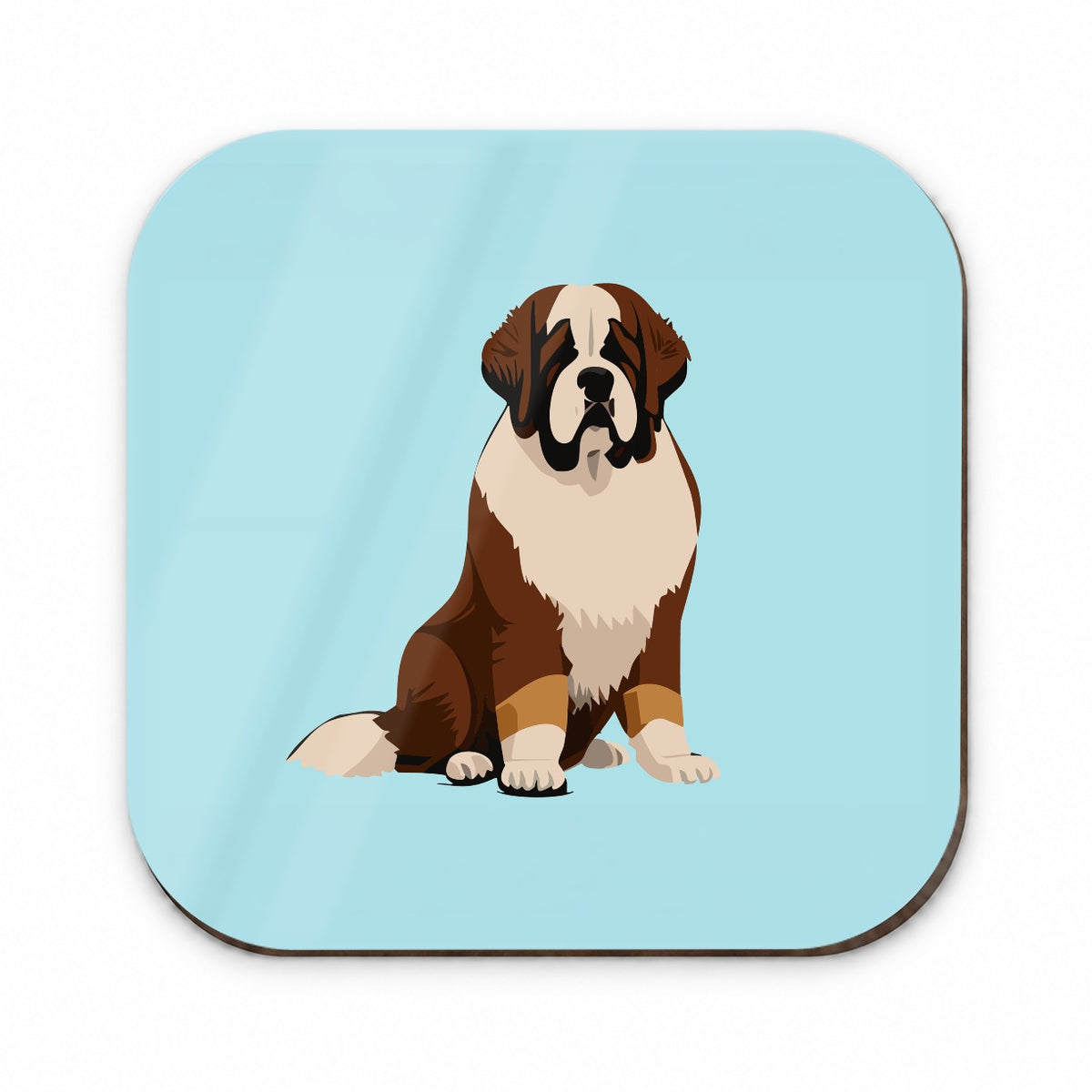St Bernard Dog Sitting Fridge Magnet