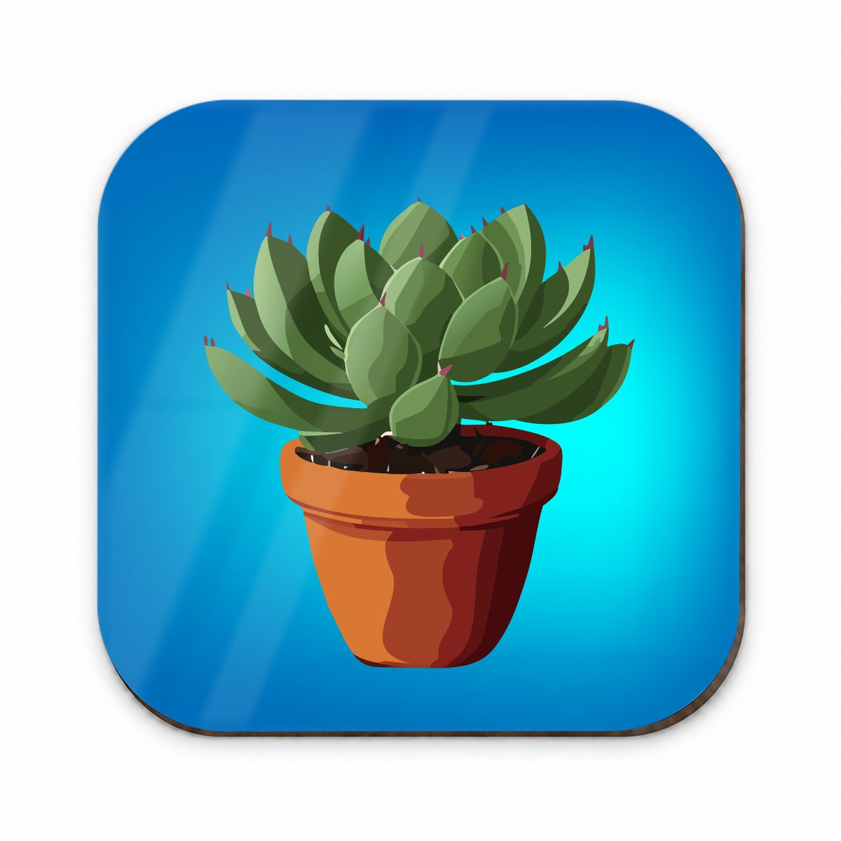 Succulent Plant in Pot Fridge Magnet