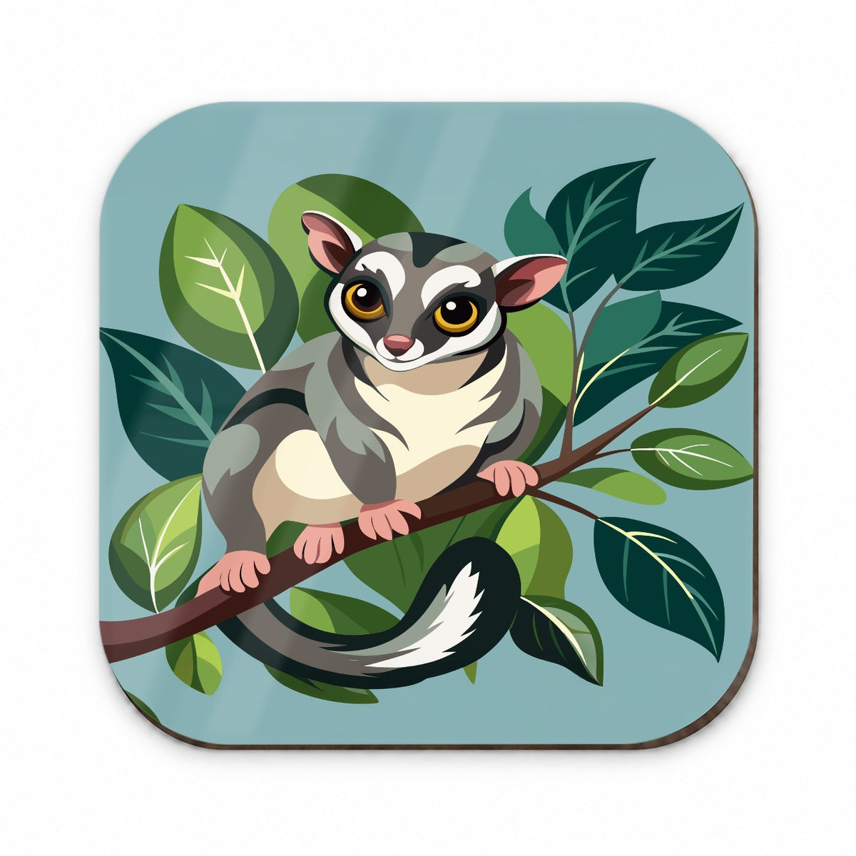 Sugar Glider on Tree Branch Fridge Magnet