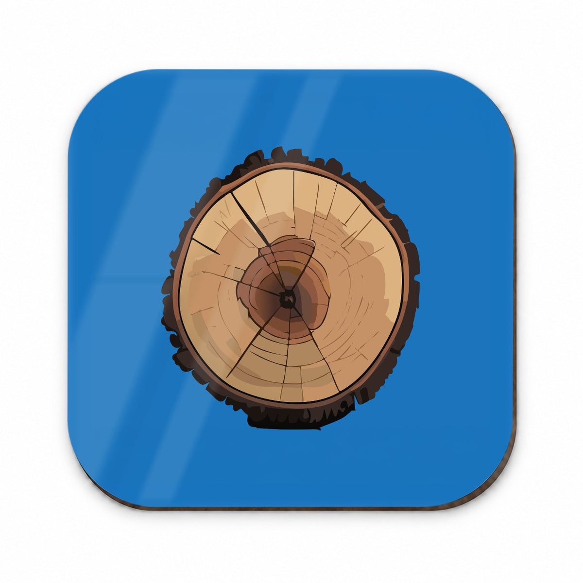 Tree Ring Slice Fridge Magnet