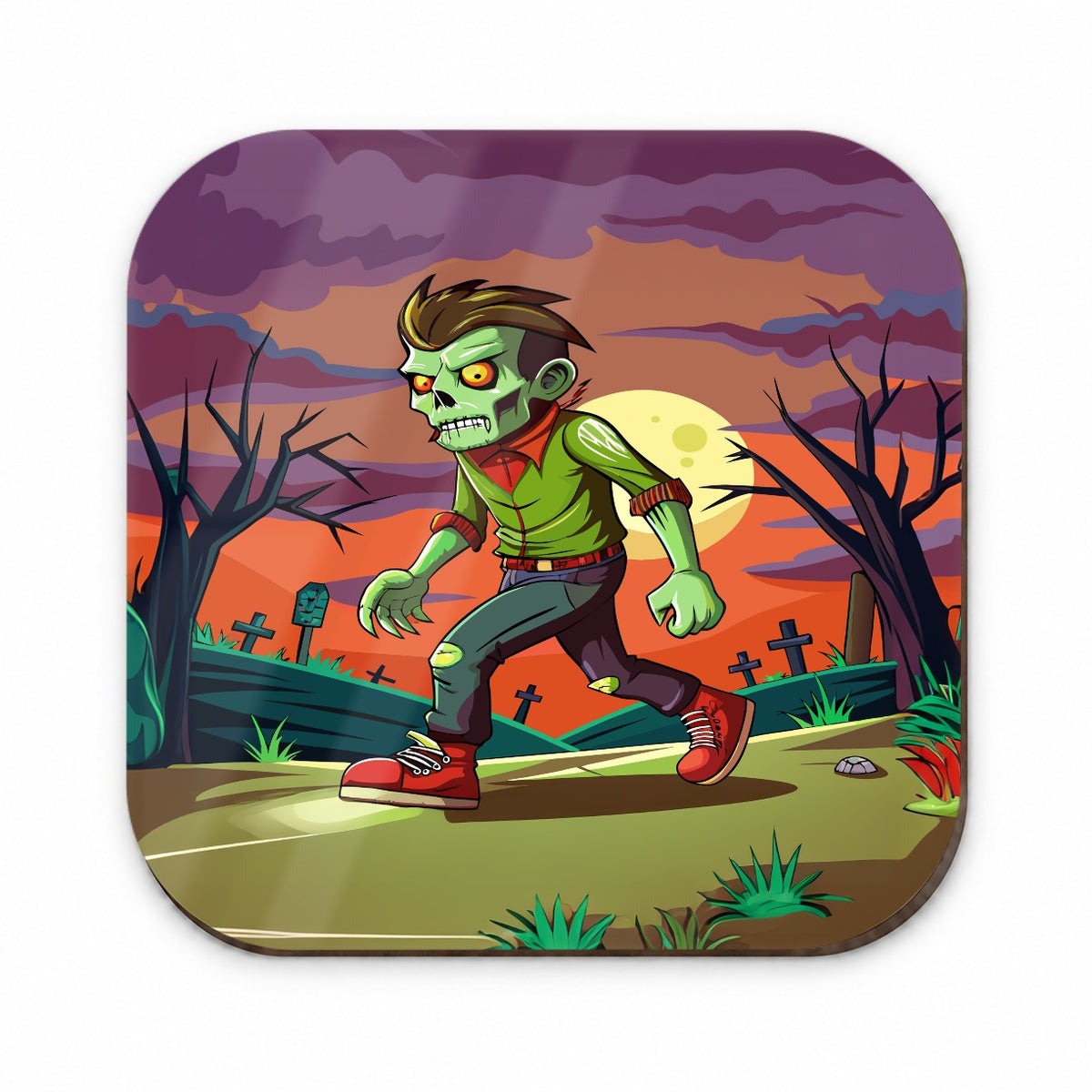 Zombie Walking Fridge Magnet