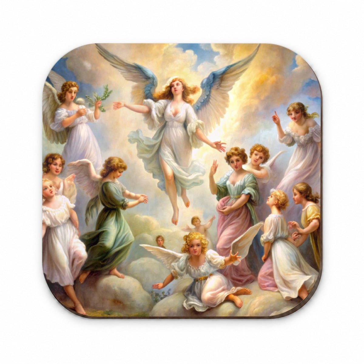Angels Painting Watercolor Fridge Magnet