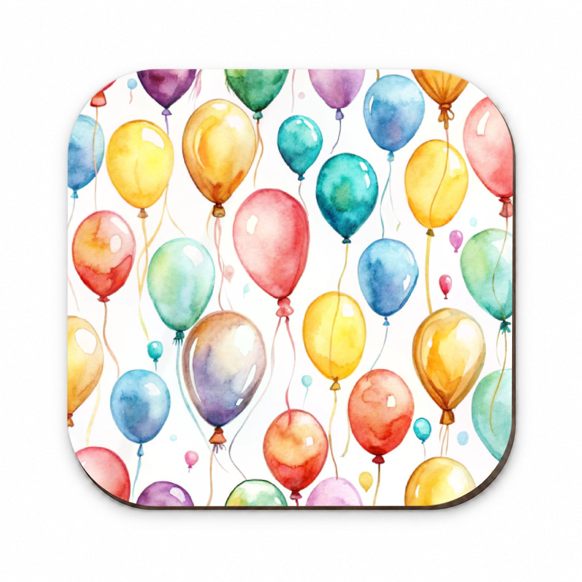 Balloons Colorful Watercolor Birthday Fridge Magnet